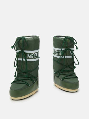 Moon Boot Icon Nylon til barn - forest green