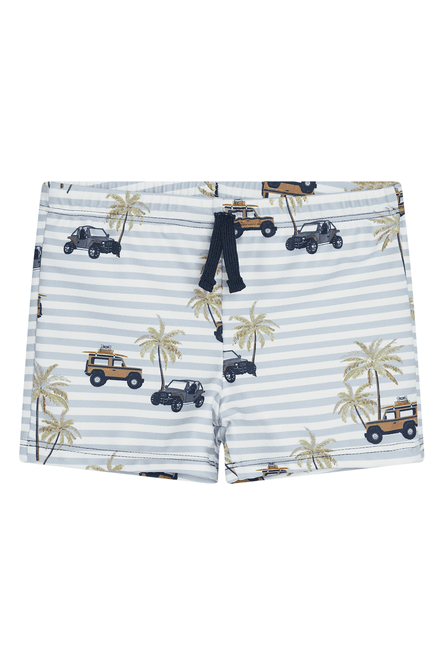 Hovedbilde Hust & Claire Haki badeshorts - white