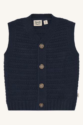 Hust & Claire Perry Button vest - more navy