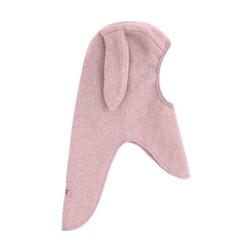 Huttelihut Bunny balaclava bomullsfleece - deauville mauve