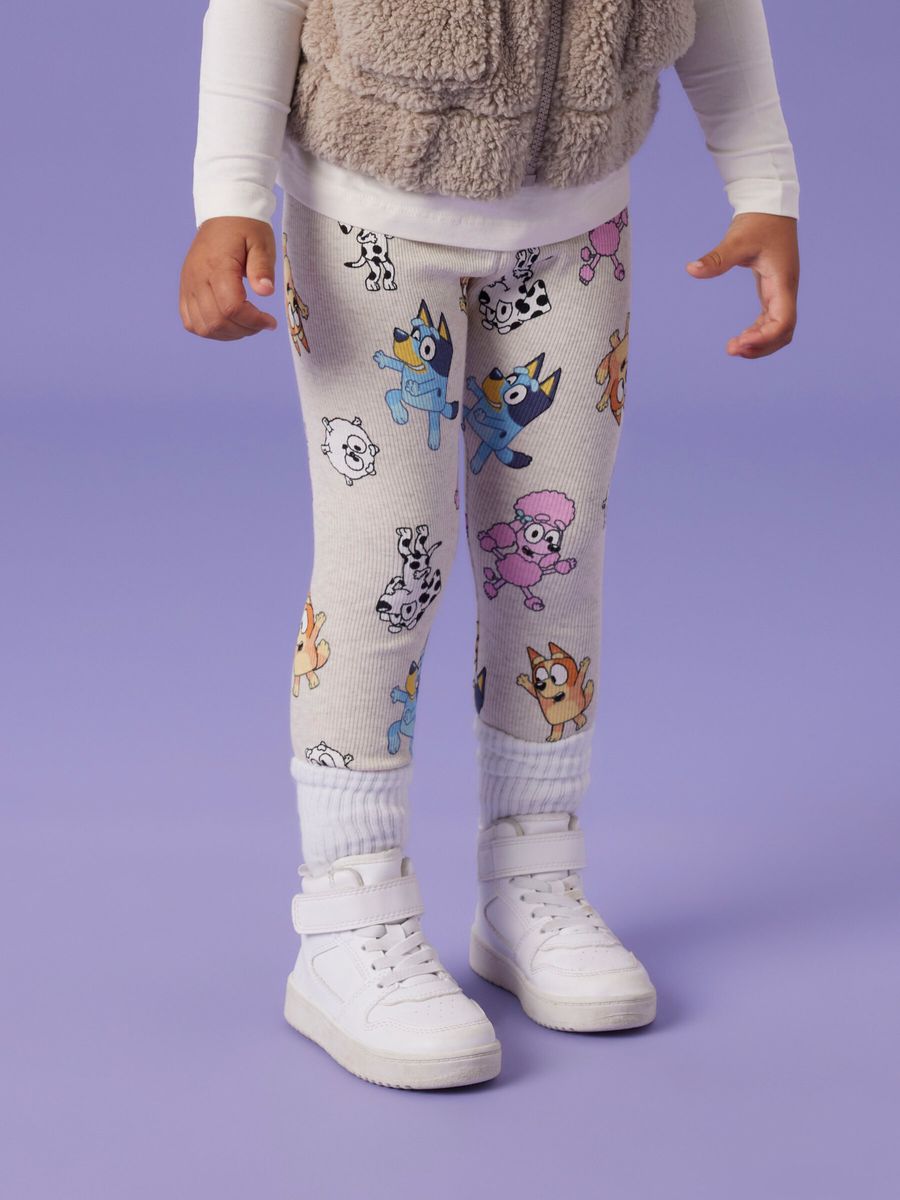 Name It Nina Bluey leggings til barn - peyote melange