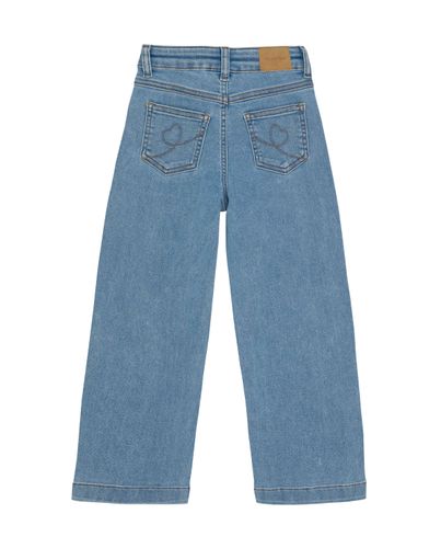 Minymo Wide Loosefit jeans til jente - light dusty blue