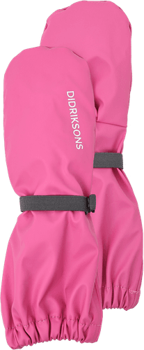 Didriksons Regnvotter med fleecefôr - sweet pink