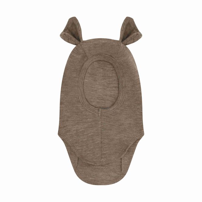 Hovedbilde Huttelihut Balaclava med bamseører i ull rib - ...