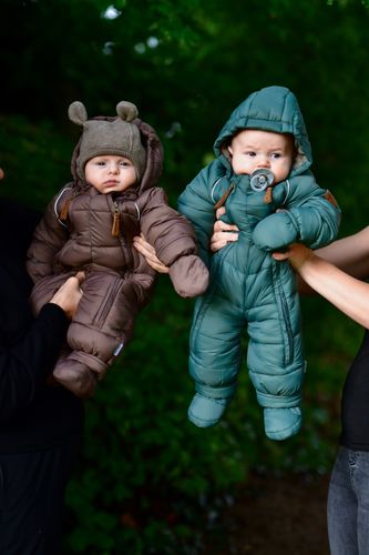 Mikk-Line Puff baby vinterdress - sparrow