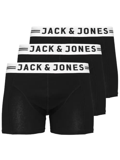 Hovedbilde Jack and Jones Sense 3-pk Boxer til barn - black
