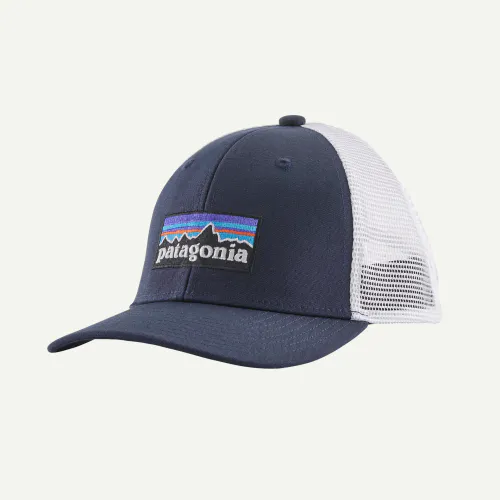 Patagonia Kids' Trucker Hat, P-6 Logo: Navy Blue