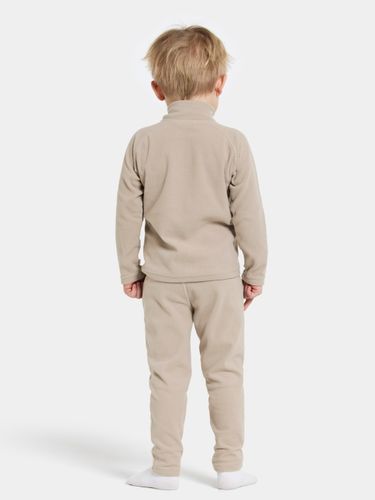 Didriksons Monte fleecejakke med zip - beach beige