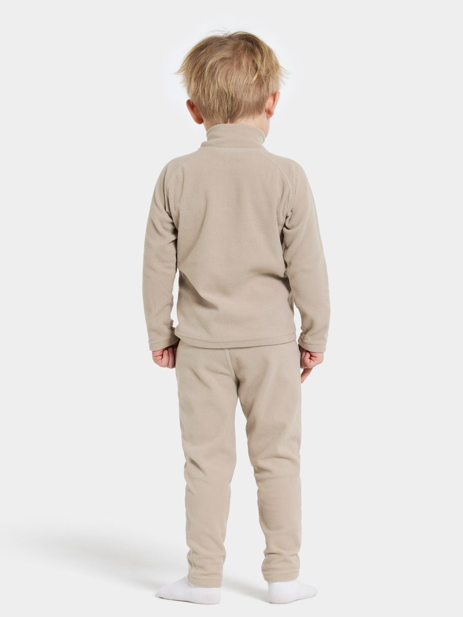 Didriksons Monte fleecejakke med zip - beach beige