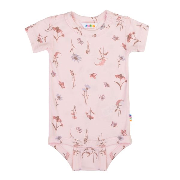 Hovedbilde Joha Bloom bambus kortermet body til barn - rosa 