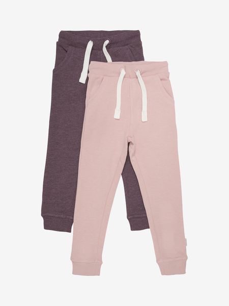 Hovedbilde Minymo Basic Joggebukse 2-pk til barn - misty ...