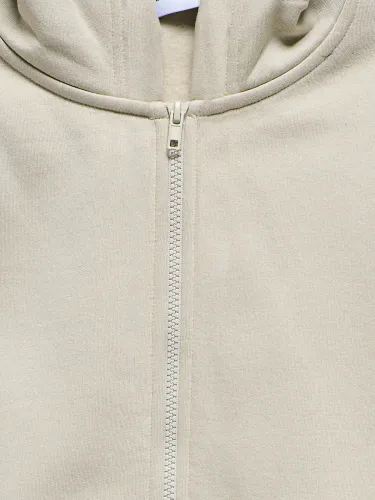 Only & Sons junior Ceres Zip Hoodie til junior - silver lining