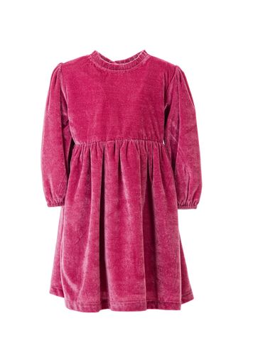 Salto Ava velour kjole - rosa