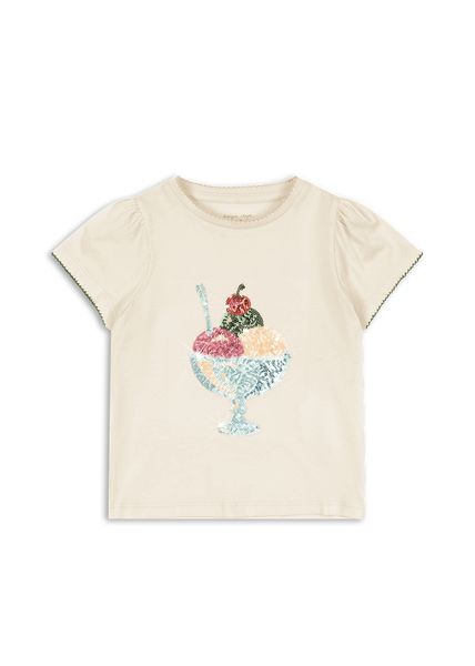 Hovedbilde Konges Sløjd Famo puff t-skjorte - buttercream