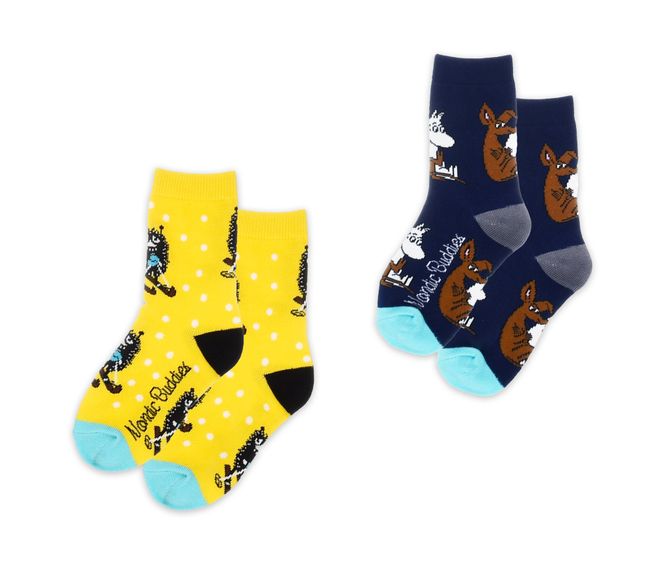 Hovedbilde Moomin Sokker til barn, 2pk, Mummitrollet, Sniff ...