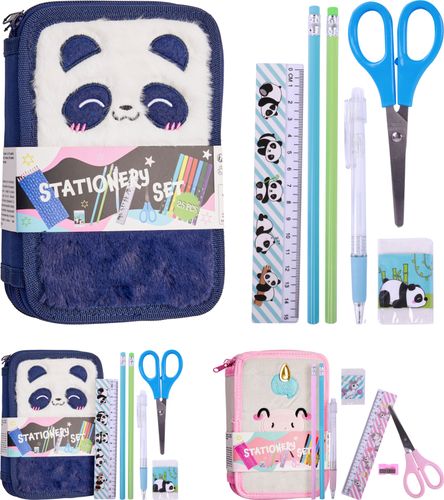 Dobbelt penal med innhold - panda