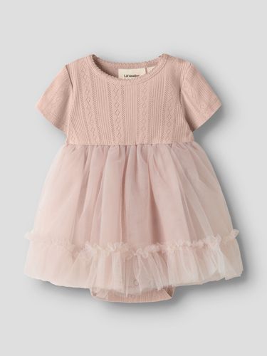 Lil'Atelier Fanella kjole til baby - peach whip