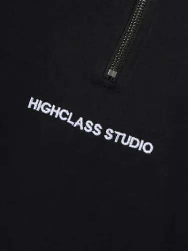 Name It Nakob halfzip genser - black