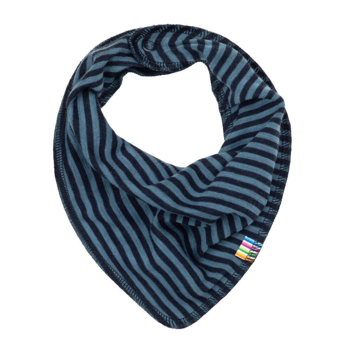 Joha Mini stripe ull smekkeskjerf - navy
