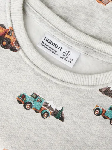 Name It Monikan Transport genser - light grey melange