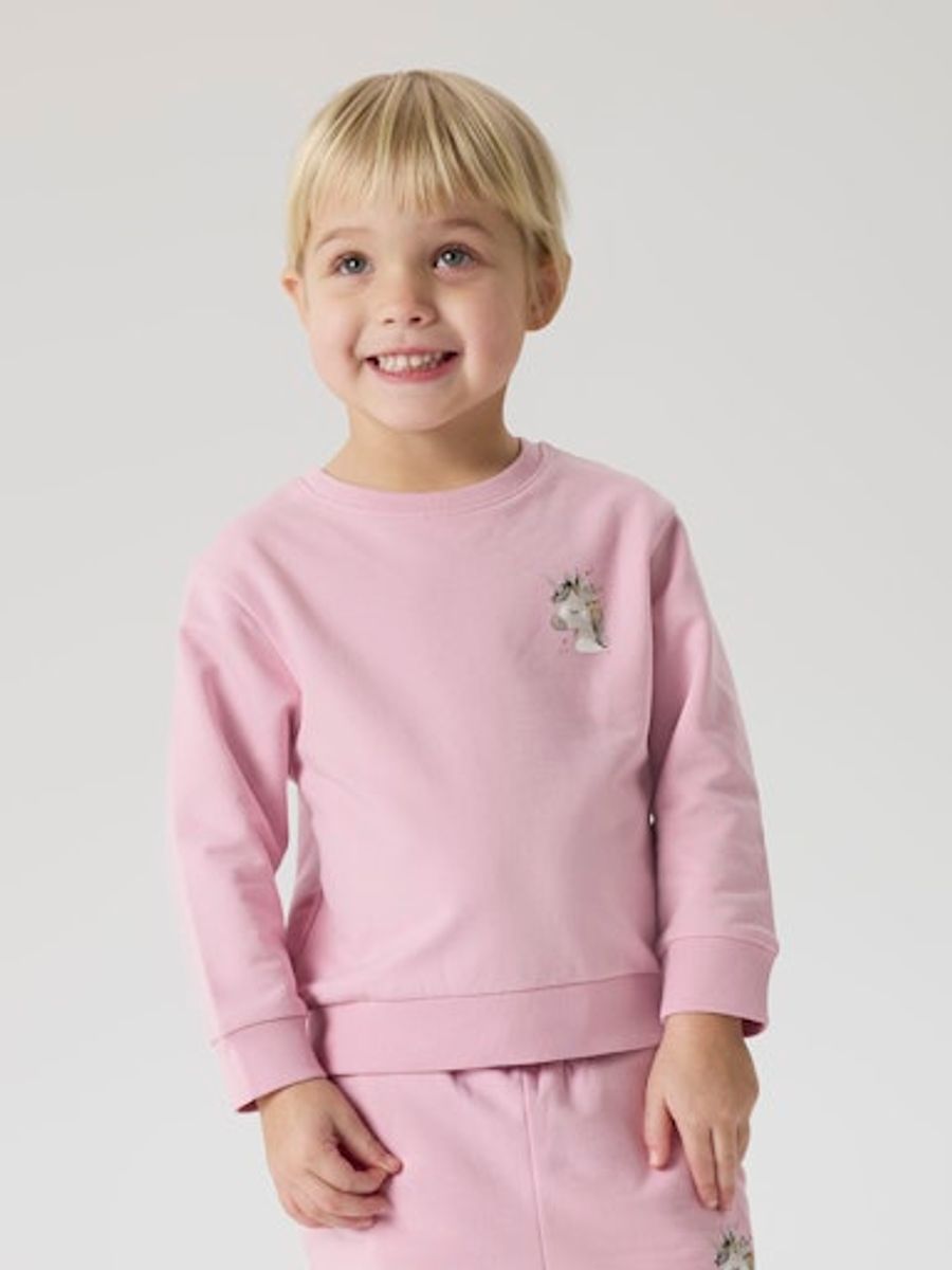 Name It Divina sweatshirt til jente - cameo pink