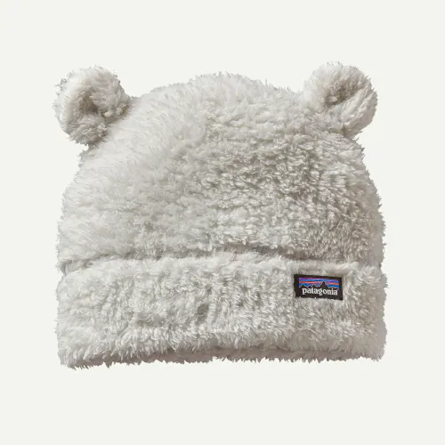 Patagonia Baby Furry Friends Fleece Hat, Birch White