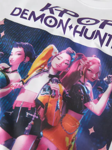 Name It KPOP Huntrix t-skjorte til barn - bright white