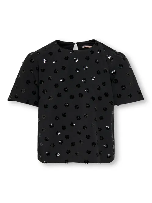 Hovedbilde Kids Only Nanna Paljett topp til jente - black