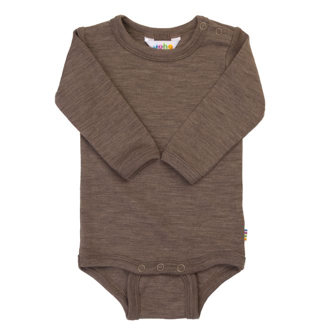 Hovedbilde Joha ull silke melange baby body - brun 