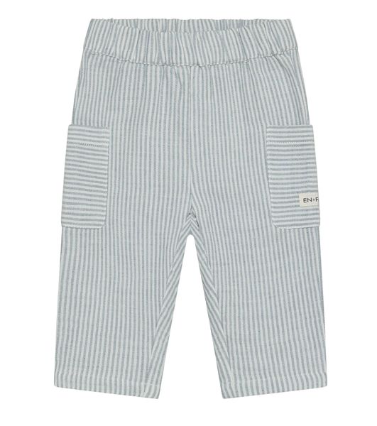 Hovedbilde En Fant musselinbukse til baby - citadel/stripe