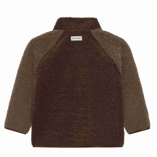 En Fant Teddyjakke til barn - chestnut