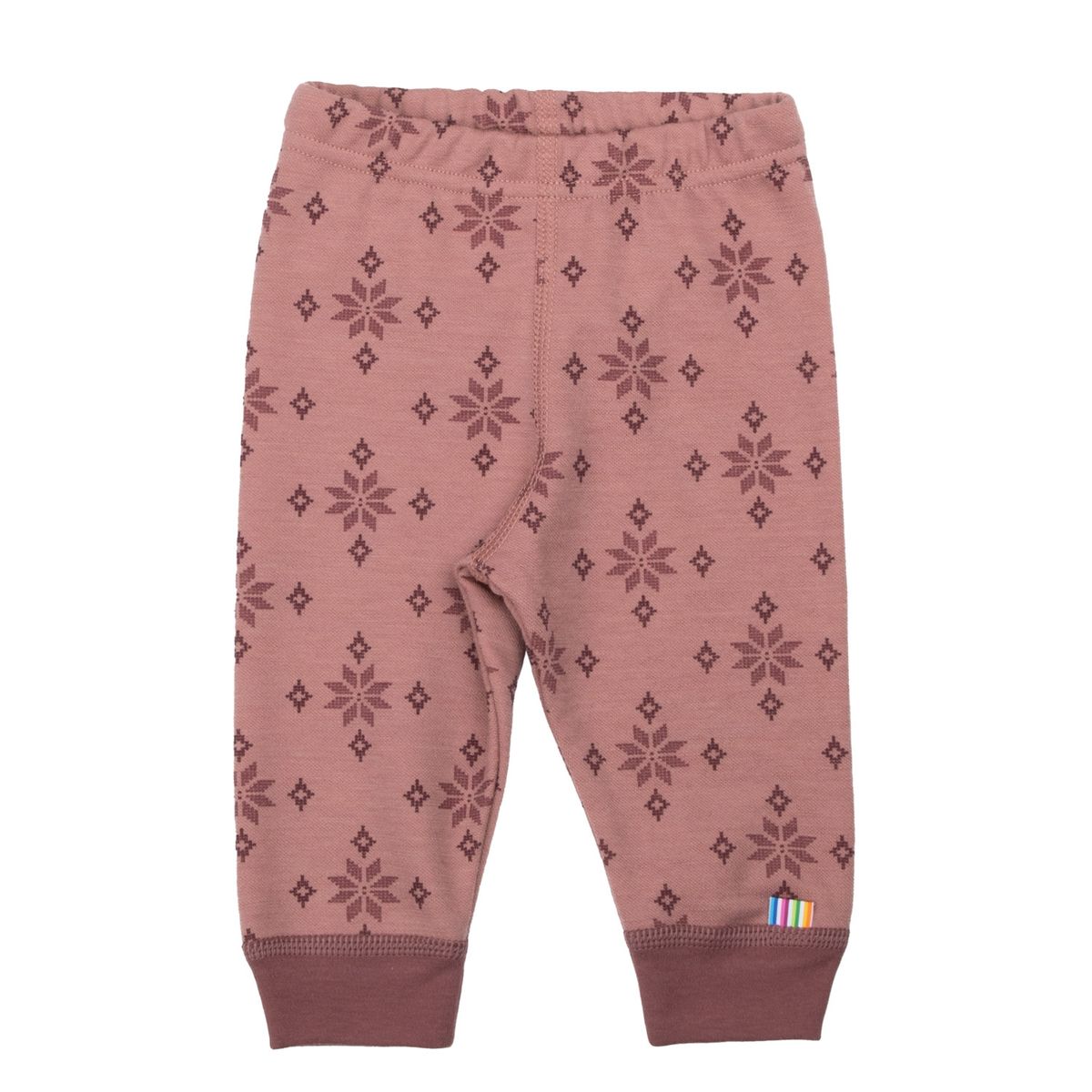 Joha Ice Crystal ull/bomull leggings - rosa