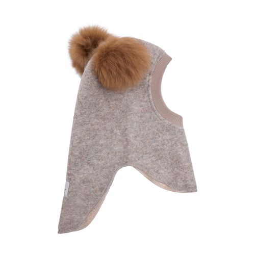 HUTTELiHUT Bigbear ull balaclava m/alpakka dusker - camel melange