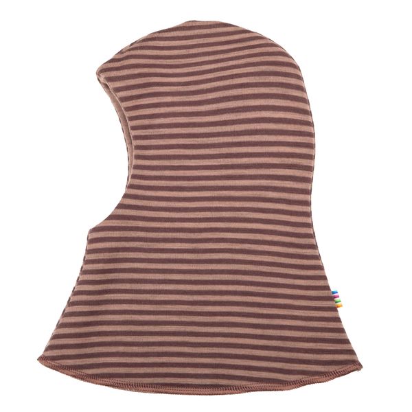 Hovedbilde Joha Mini stripe ull balaclava - rosa
