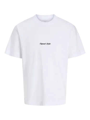 Jack & Jones Norrebro t-skjorte til junior - bright white