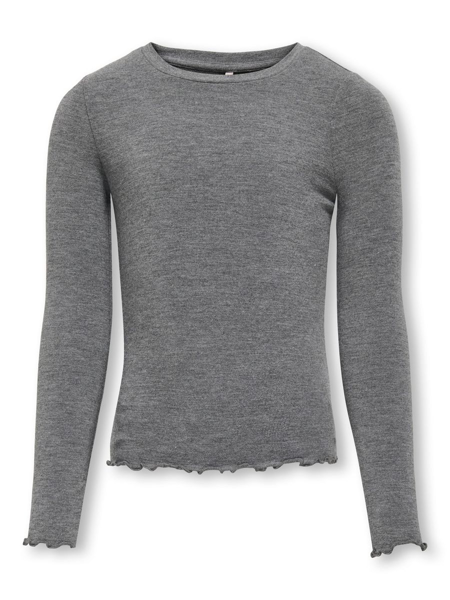 Kids Only Amour langermet genser - dark grey melange