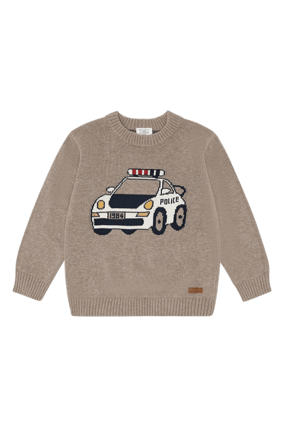 Hovedbilde Hust & Claire Pelle politibil strikket genser til ...