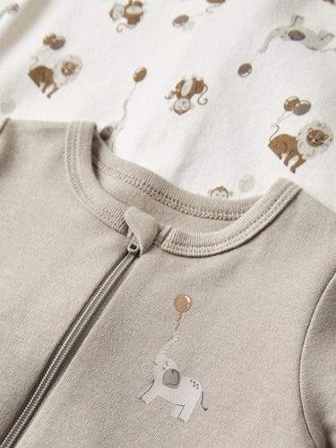 Name It Animals 2-pk pysjamas til baby - jet stream
