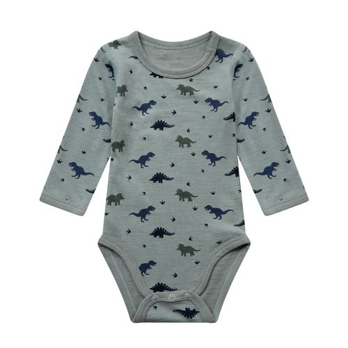 Hust & Claire Baloo Dino ull/bambus body - slate green