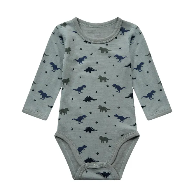 Hovedbilde Hust & Claire Baloo Dino ull/bambus body - slate ...