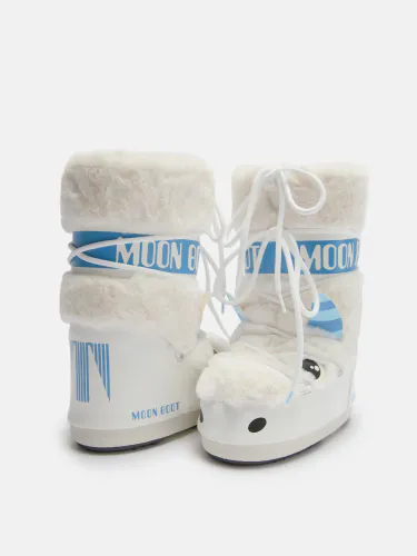 Moon Boot Icon Little Yeti til barn - white