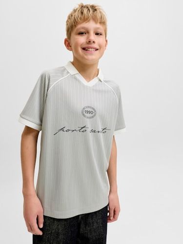 Jack & Jones kortermet Football polo til junior - vapor blue