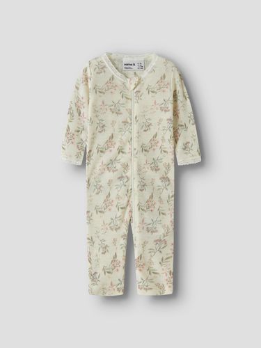 Nane It Wang Flowers & Leafs ull heldress til baby - snow white