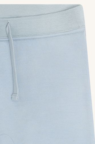 Hust & Claire Gaby ull/bambus joggebukse til barn - baby blue