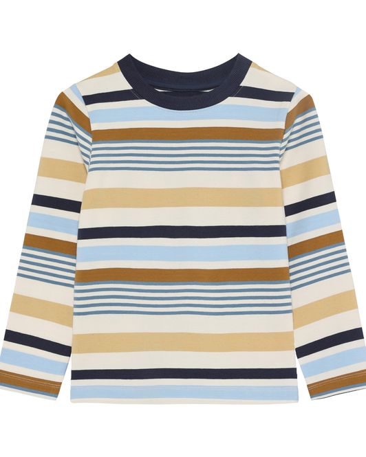 Hovedbilde Minymo Stripe genser til barn - odyssey gray