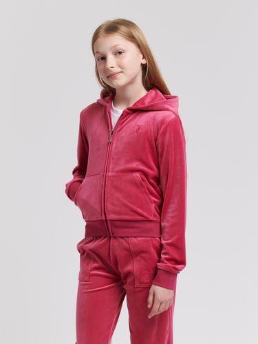 Juicy Couture Tonal Velour Wide leg jogger - sangria