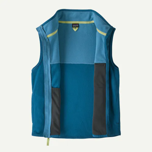Patagonia Kids’ Micro D™ Snap-T® Fleece Vest, Aquatic Blue