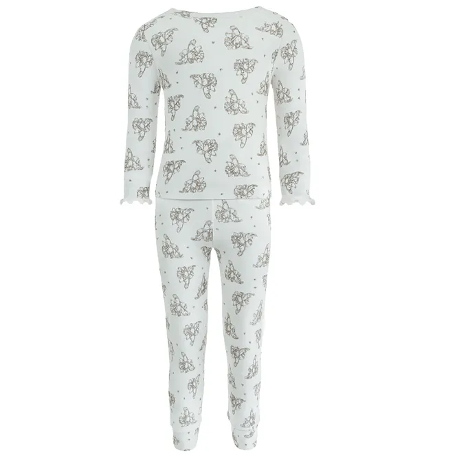 Hovedbilde Blinke Teddy bambus 2 delt pysjamas med rysje - ...