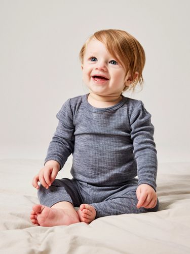 Name It Wax ull rib body til baby - folkstone gray