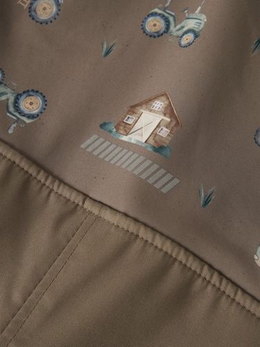 Name It Falfa Farm softshelldress til barn - walnut